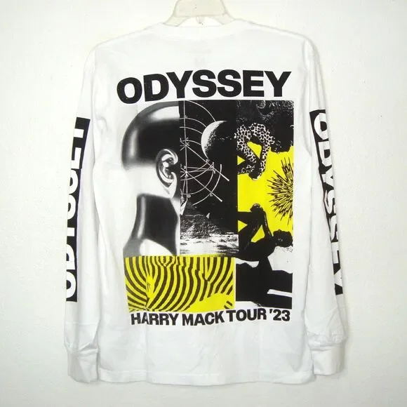 Harry Mack Tour '23 ODYSSEY Rap Concert Long Sleeve Cotton T-Shirt Size M - Picture 4 of 7